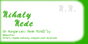 mihaly mede business card